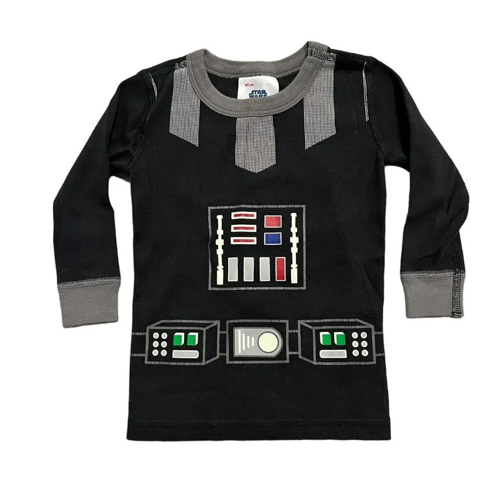 Hanna Andersson Sz 80 (18-24m) Star Wars Darth Vader Pajamas